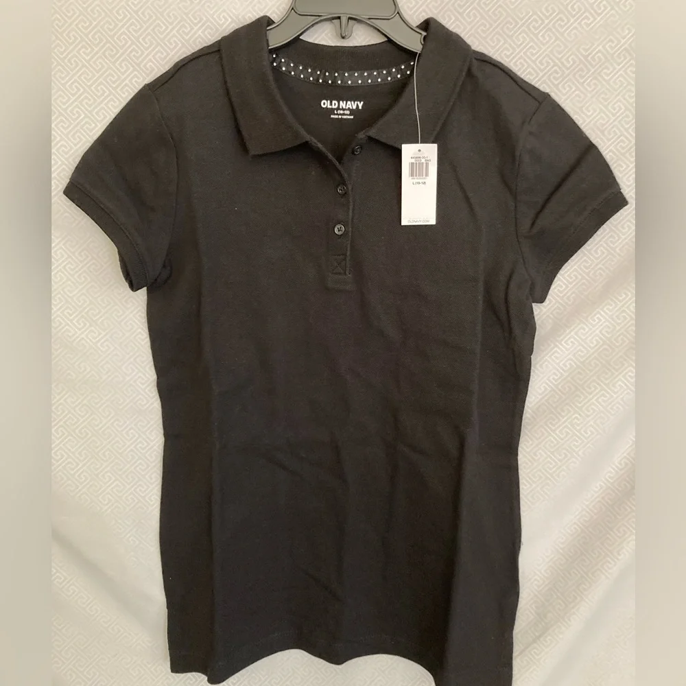 Old Navy | NWT Girls Polo Black Shirt